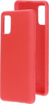 Mobiparts Siliconen Cover Case Samsung Galaxy A41 (2020) Scarlet Rood hoesje
