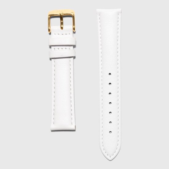 COMTEX Dames Horloges Wit Grote Wijzerplaat Leer Roségoud Toon Wit Leren Riem Mode Horloges, B-Blauw, riem