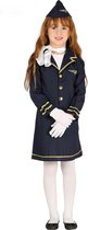 Fiestas Guirca Jurk Stewardess Meisjes Polyester Navy Mt 5-6