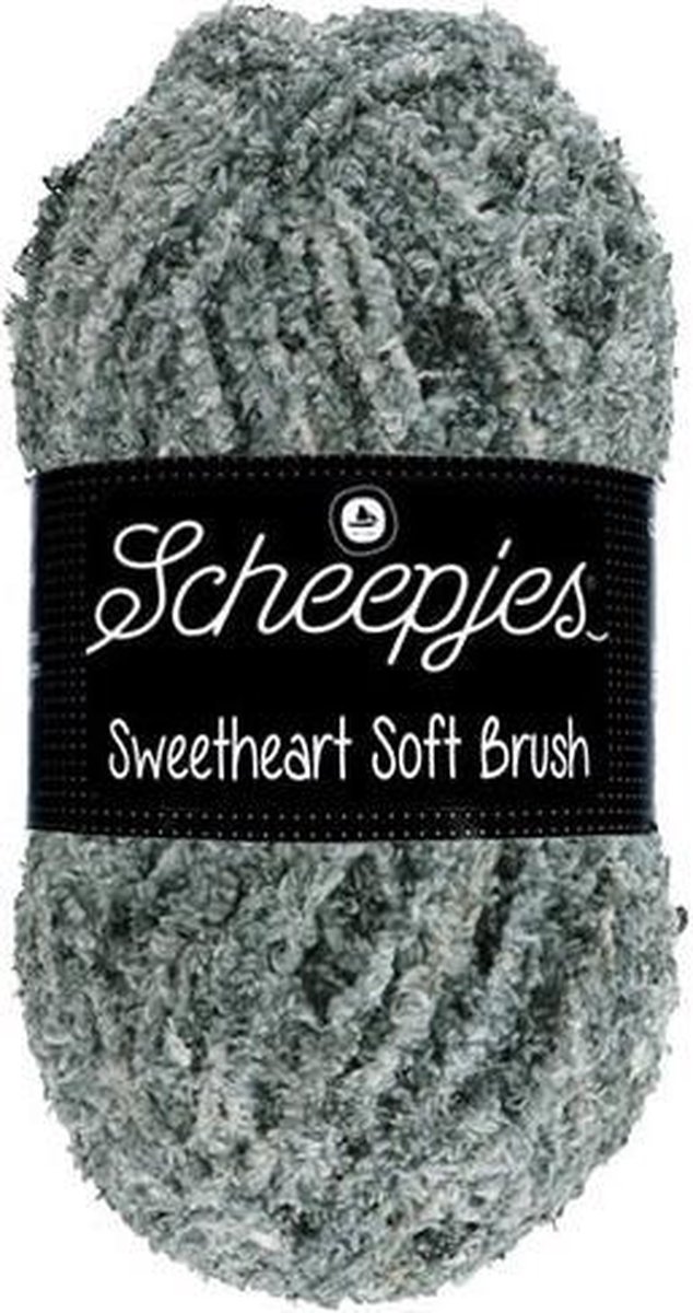 Scheepjes Sweetheart Soft Brush 100g Grijs Wit