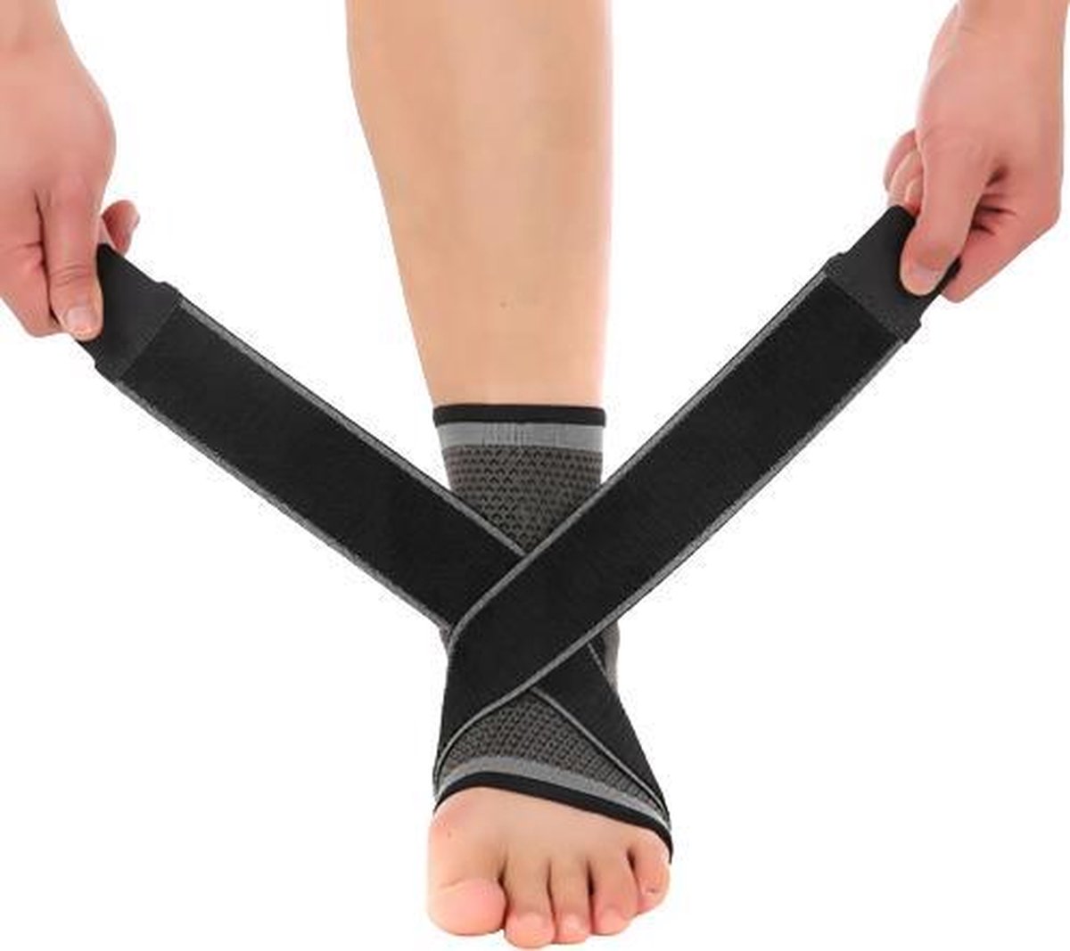 Enkelbrace - Enkel Bandage - Voet brace - Enkel Brace - Enkelsteun - Enkelondersteuning - Neopreen - Comfort fit - Zwart - Universeel - Maat L