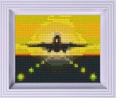 Pixel hobby geschenkdoos Vliegtuig