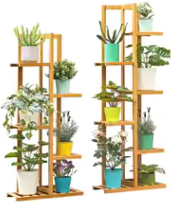 Jurrys Bamboe planten rek - 102cm x 40cm - 5/6 Lagen - Binnen ...