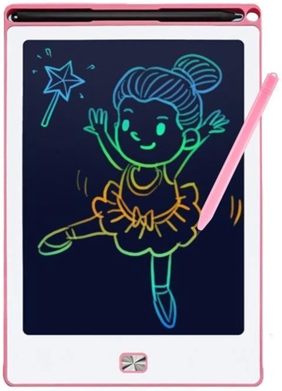 Tekentablet - Uitwisbaar tekenbord voor kinderen - Leren tekenen - Roze schrijfbord- LCD Wisbord - Educatief speelgoed - Jongen / Meisje - Kinderspeelgoed - 3 jaar / 4 jaar / 5 jaar / 6 jaar / 7 jaar / 8 jaar
