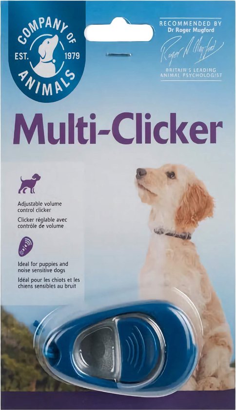 The Company Of Animals Coa clix multi-clicker 3 tonig blauw
