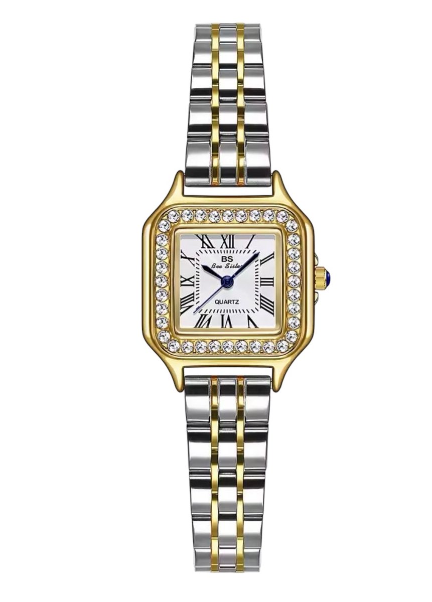 Ruili - Luxe Dameshorloge - Polshorloge - Cadeau - Horloge - Geschenkdoos - Vrouwen - Zilver Goud - Wit - Luxe Doos