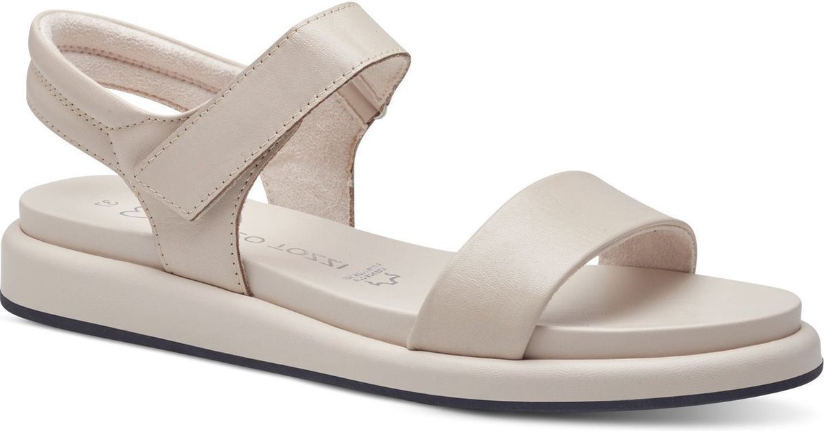 Marco Tozzi Dames Sandaal 2-28414-42 403 F-breedte Creme