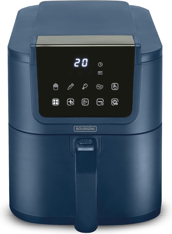 Bourgini Slimfit Airfryer XL 5L Blauw 1500W - Bourgini - €89,99
