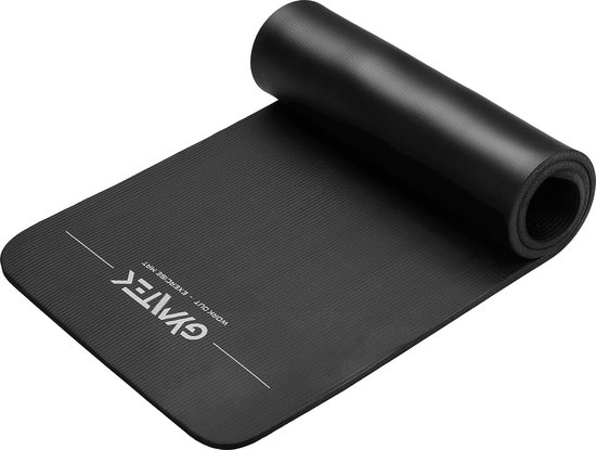 Gymtek® Yogamat, Trainingsmat, Gymnastiekmat 1,5cm - 180x61cm - Yoga Mat voor Pilates, Yoga, Fitness - Antislip