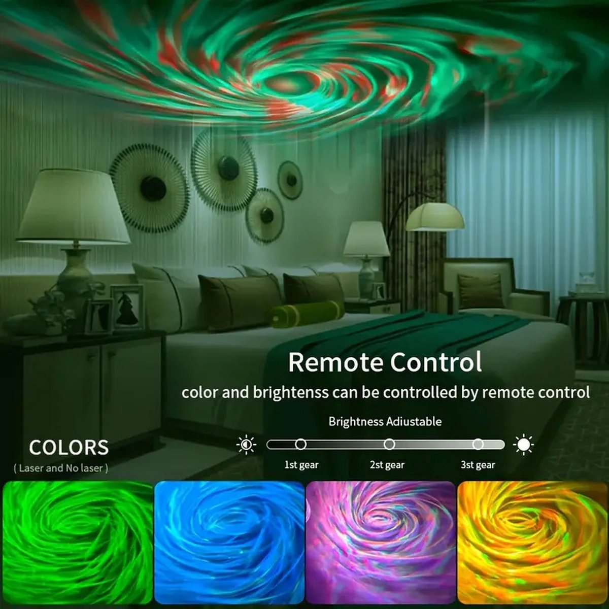 Astro Dreamer Sterrenhemel Projector - Galaxy Star - Noorderlicht - Starry Sky Light - LED-nachtlampje - Slaapkamer Kamer Decoractie - Geschikt ook voor Cadeau - Met Afstandsbediening – foto 6