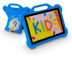 Quality4Less™ - Kindertablet 10.1 Inch - Android 13.0 - Ouderlijk toezicht - 64GB Geheugen - 5000mAh - Tablet voor kinderen vanaf 3 jaar - Blauw