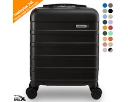 Cabin Max CabinMax Handbagage Koffer - Trolley 30L - Harde Reiskoffer - 45 × 36 × 20cm - Lichtgewicht - Groot Capaciteit - Zwart