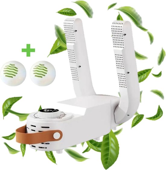 BSB ECom - Schoenendroger Inclusief Deodorant Schoen Ballen - Schoenverfrisser - Antibacterieel - UV Schoendroger met Ozonsterilisatie en Timer - Opvouwbaar en Draagbaar - Sneldrogend & Ontgeurend - Constante Temperatuur