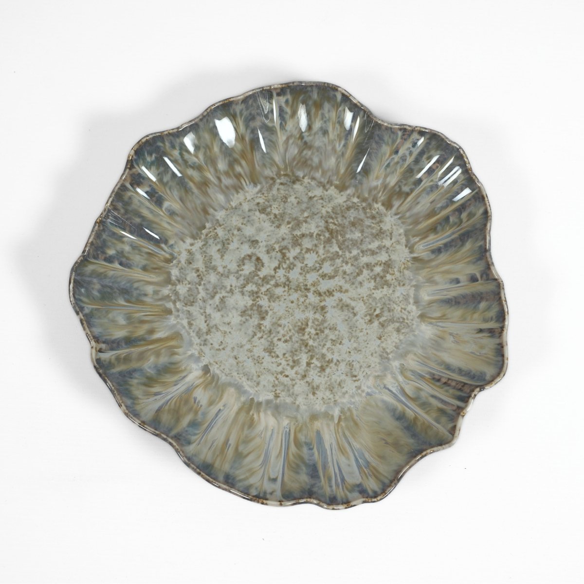 L’AMAR Goby - Handgemaakt Porselein Servies - Dinerbord 29x28 cm - Set van 6 stuks