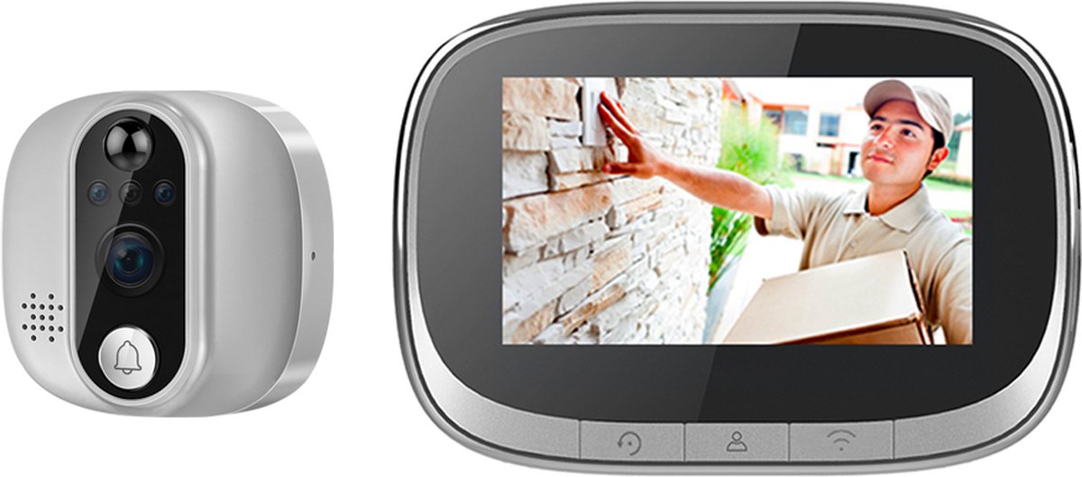 Doorsafe 6914 | Digitale internet deurspion met deurbel |