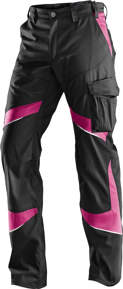 Kübler ACTIVIQ Damesbroek - Zwart/Roze - Maat 44 - Ergonomische Bewegingsvrijheid