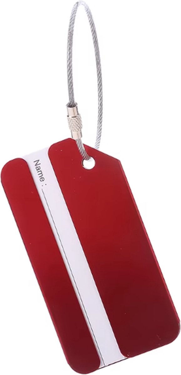 Actie4you® - Bagage label - Kofferlabel - Reizen met het vliegtuig – Bagagelabel – Naamlabel – Rood