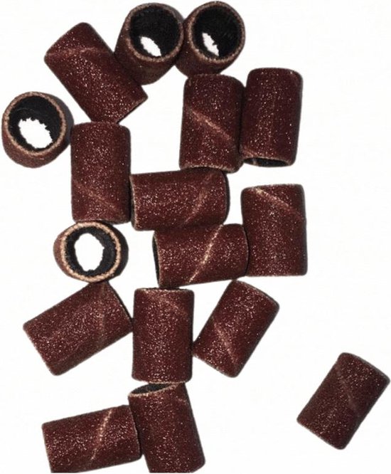 Schuurrolletjes Nagelfrees Grit 80 ( grof ) 10mm | Voor Elektrische Nagelvijl | Schuurrolletjes   50 stuks