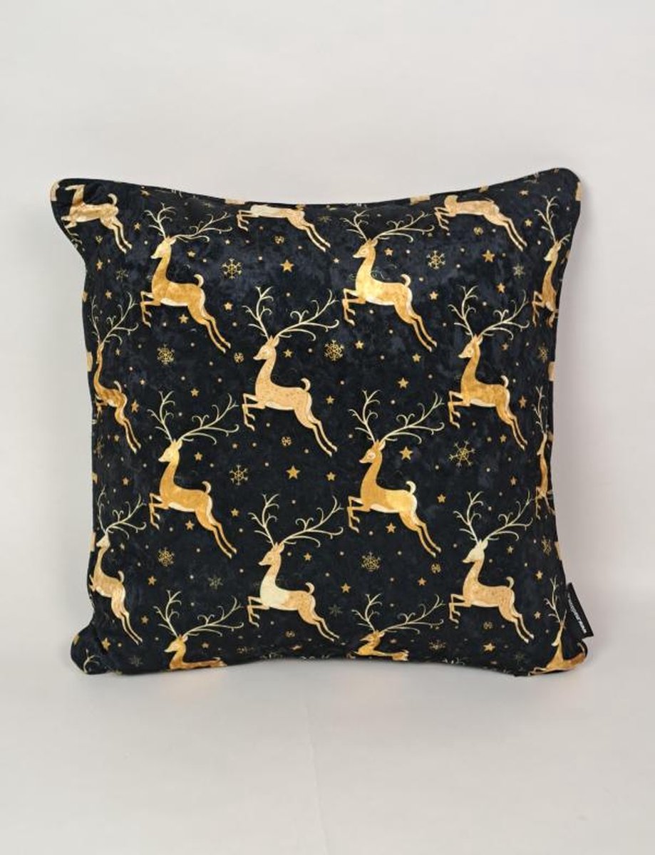 Madison Home Madison sierkussen 45x45cm Rendier Goud Rood