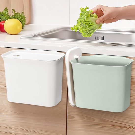 Compacte Hangende Prullenbak voor de Keuken - Van Kasten