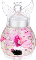 Verre cristal ange gardien exclusif ange floral mémoire 10 cm de haut