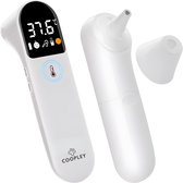 Bol.com Oorthermometer Koortsthermometer Thermometer Baby - 2-in-1 Voorhoofdthermometer - Inclusief Opbergzakje aanbieding