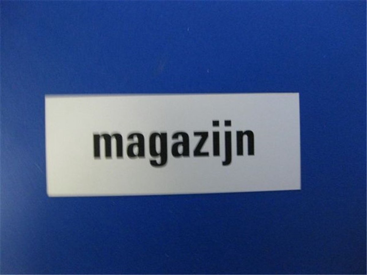 Tekstplaat 130X50Mm Alu Magazijn