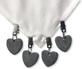 4 pièces - Pinces à nappe - Cintres lestés pour nappe - Cintres pour nappe - Poids pour nappe d'extérieur - Poids pour maintenir la nappe en place - Poids Tables de pique-nique - Maintenir la nappe en place - Pinces à nappe