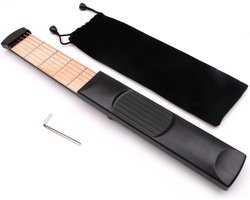6 Fret Portable Left Hand Pocket Guitar Practice Tool - Guitar Gadget Chord Trainer for Beginner Guitarist Practice Training