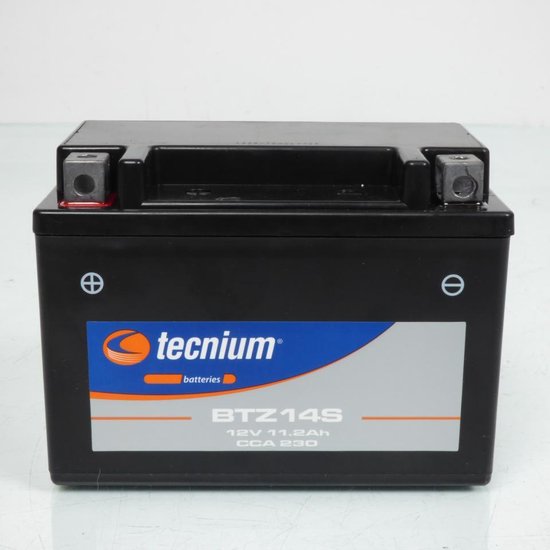 Batterie SLA Tecnium pour Moto Honda 650 Nt V Deauville 2004 à 2005 YTZ14S / 12V 11.2Ah Neuf