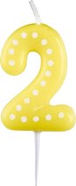 Numeral Candle 2 Dots & Stripes