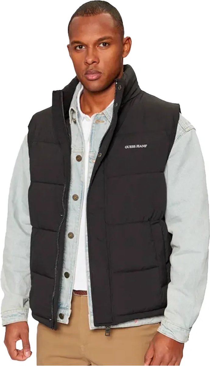 Guess Jeans Regular Lenght Vest Man Zwart