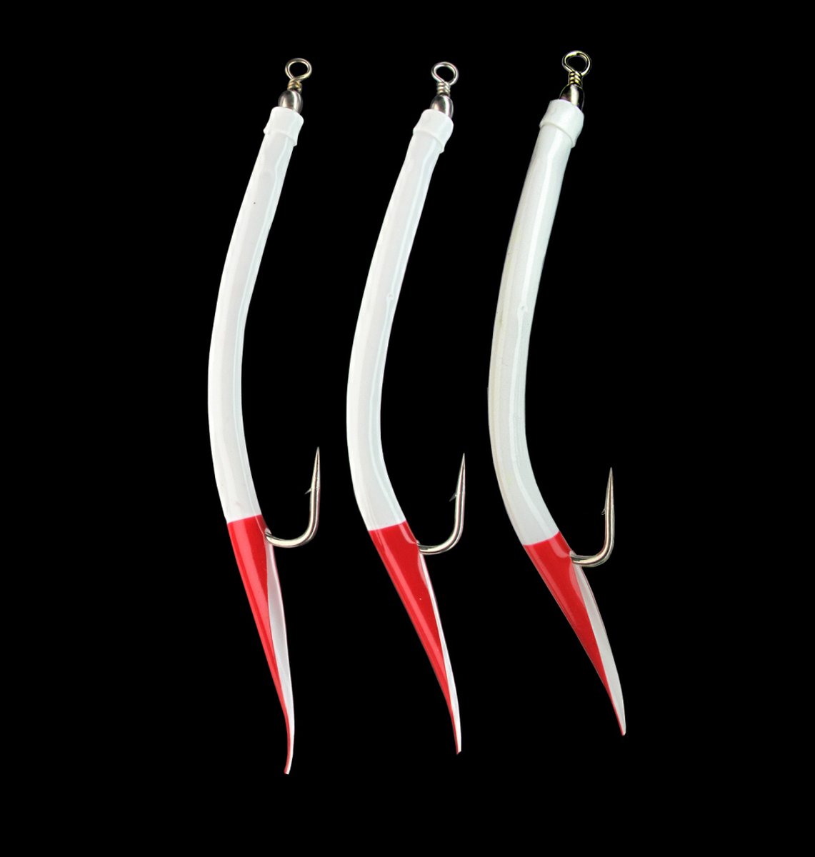 Dega Gummi-Mak Rood-Wit | per 5 stuks | 6/0