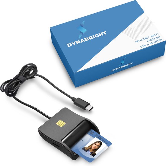 USB C Smart Card Reader, kartenlesegerät personalausweis DOD CAC Chipkartenleser Adapter für ID