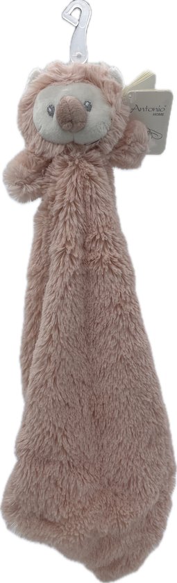 Foto: Knuffeldoekje baby en peuter kraamcadeau knuffeldoek met een uil als dierenvriendje vierkant 30x30 cm oud roze knuffelzacht