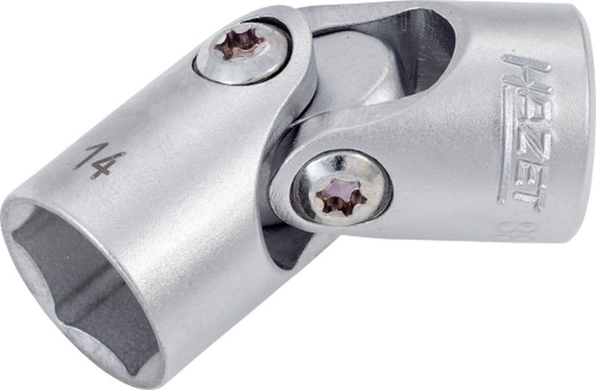 HAZET Scharnierende dopsleutel 880G-14 · 3/8 inch (10 mm) vierkant hol · Buiten-zeskant-tractieprofiel · SW 14 mm