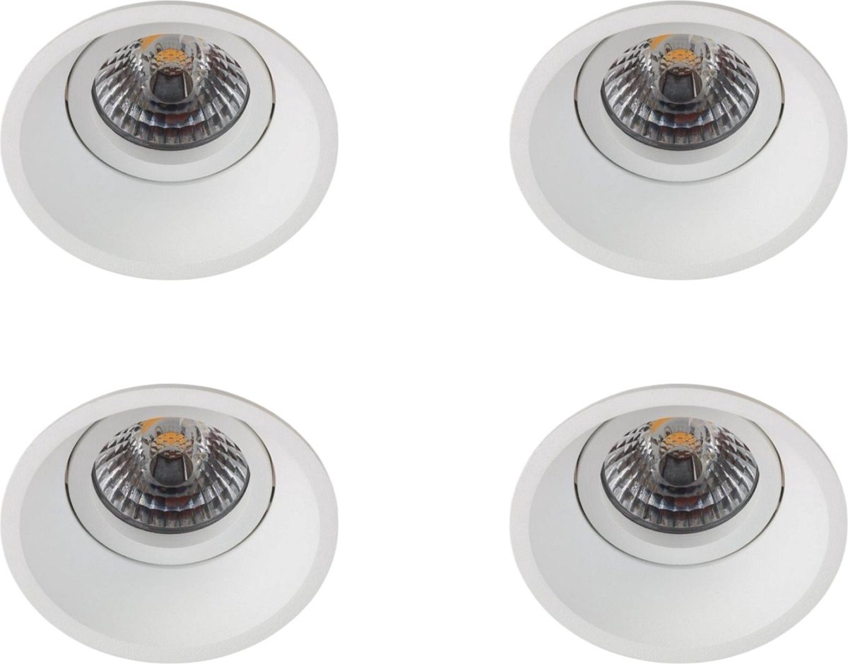 inbouwspot, 4 stuks, Orbit - Spot Inbouw Gu10 50W 230V Wit S2 Borderline BS3001 BL