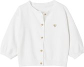 Vertbaudet Cardigan basics en tricot bébé broderie coeur