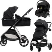 Lorelli Aspen Black 3-in-1 Combi Kinderwagen incl. i-Size Autostoel