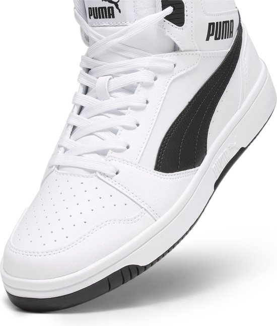 PUMA Rebound v6 Unisex Sneakers - Wit/Zwart