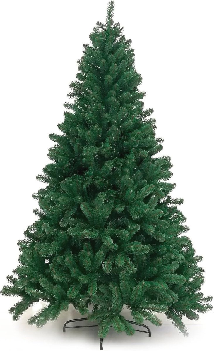 Automatische kerstboomparaplu 180-210 cm in superdichte groene stof met Merkloos label.