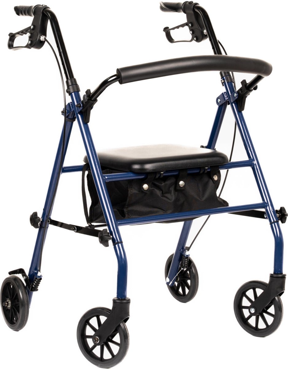 Goedkoopste Homecare Rollator – Staal – Tot 136 kg