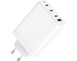Voltma PH150ACCC 150W USB-C snellader - Snelle Multi-Poort GaN lader van 150W met 3x USB-C en 1x USB-A - 150 Watt oplader - USB-C Laptop lader universeel - oplaadadapter - USB C adapter geschikt voor Smartphone, iPhone, Macbook Pro, Laptop en Tablet