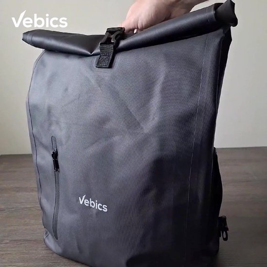 Vebics Fietstas Rugzak voor Laptop TPU - Waterdicht - E-bike Fietstas Enkel - Fietsrugzak - Laptop sleeve - Cijferslot