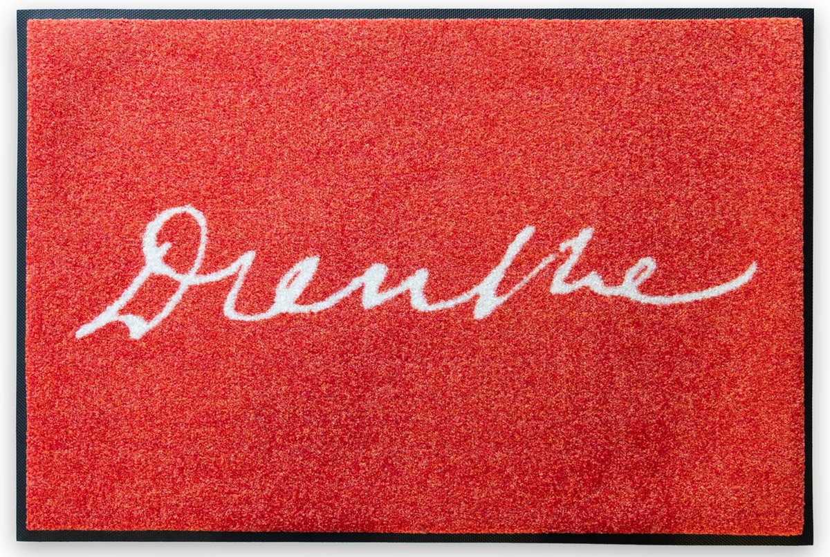 Deurmat Marketing Drenthe 50cm x75cm - Antislip - Geschikt voor wasmachine - Kleurecht - Geen schadelijke weekmakers - Gemaakt in Europa - Drenthe promotie vlag
