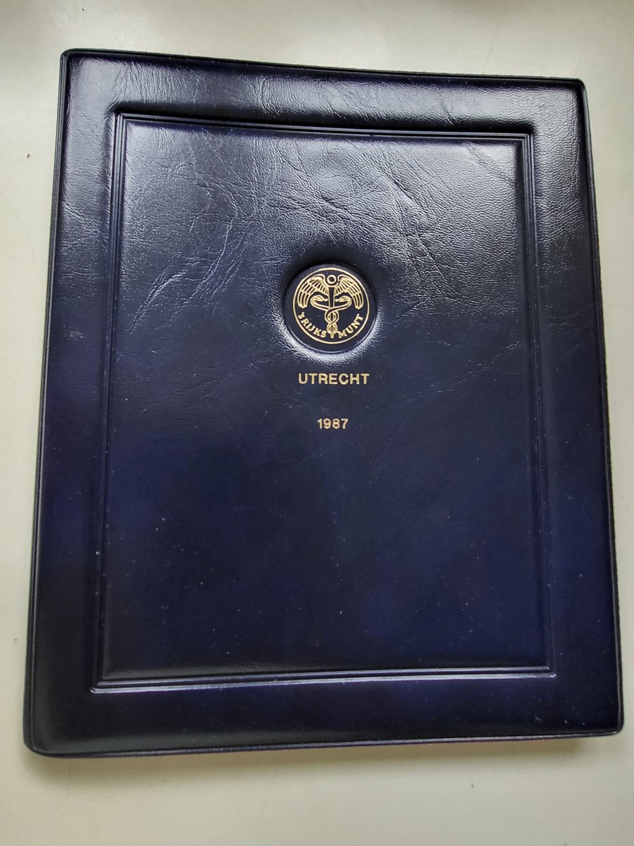 Muntset Nederland 1987 kwaliteit proof incl zilveren Penning Utrecht