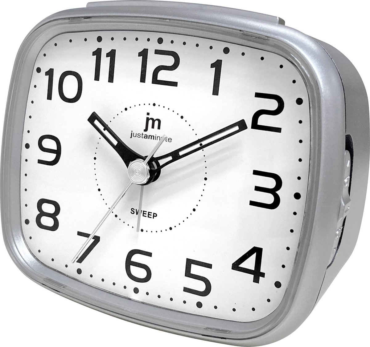 Just a Minute | Wekker | Zilver | Stil uurwerk