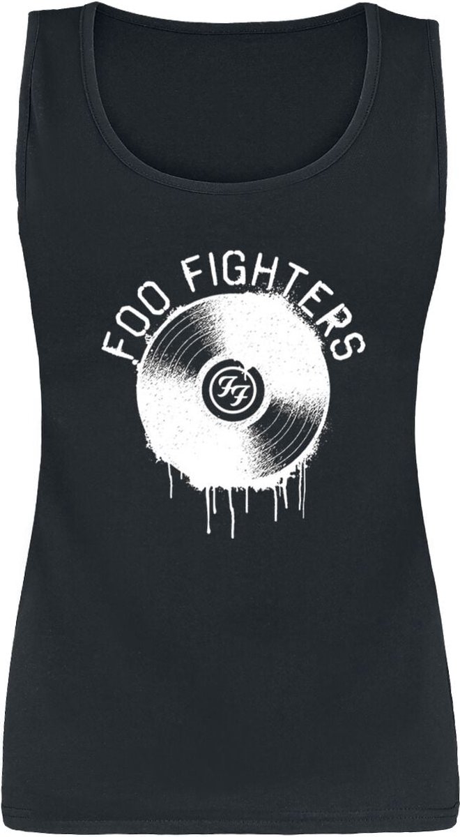 Foo Fighters Record Dames Top - zwart - M