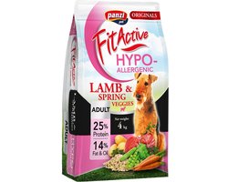 Fit Active Hypoallergenic Lamb – Hondenbrokken met lam zonder kip – Hypoallergeen hondenvoer voor gevoelige maag en darmen – 4kg