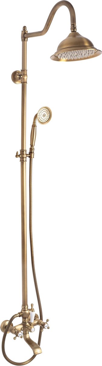 Rea Bergamo Regendouche Bruin 150cm